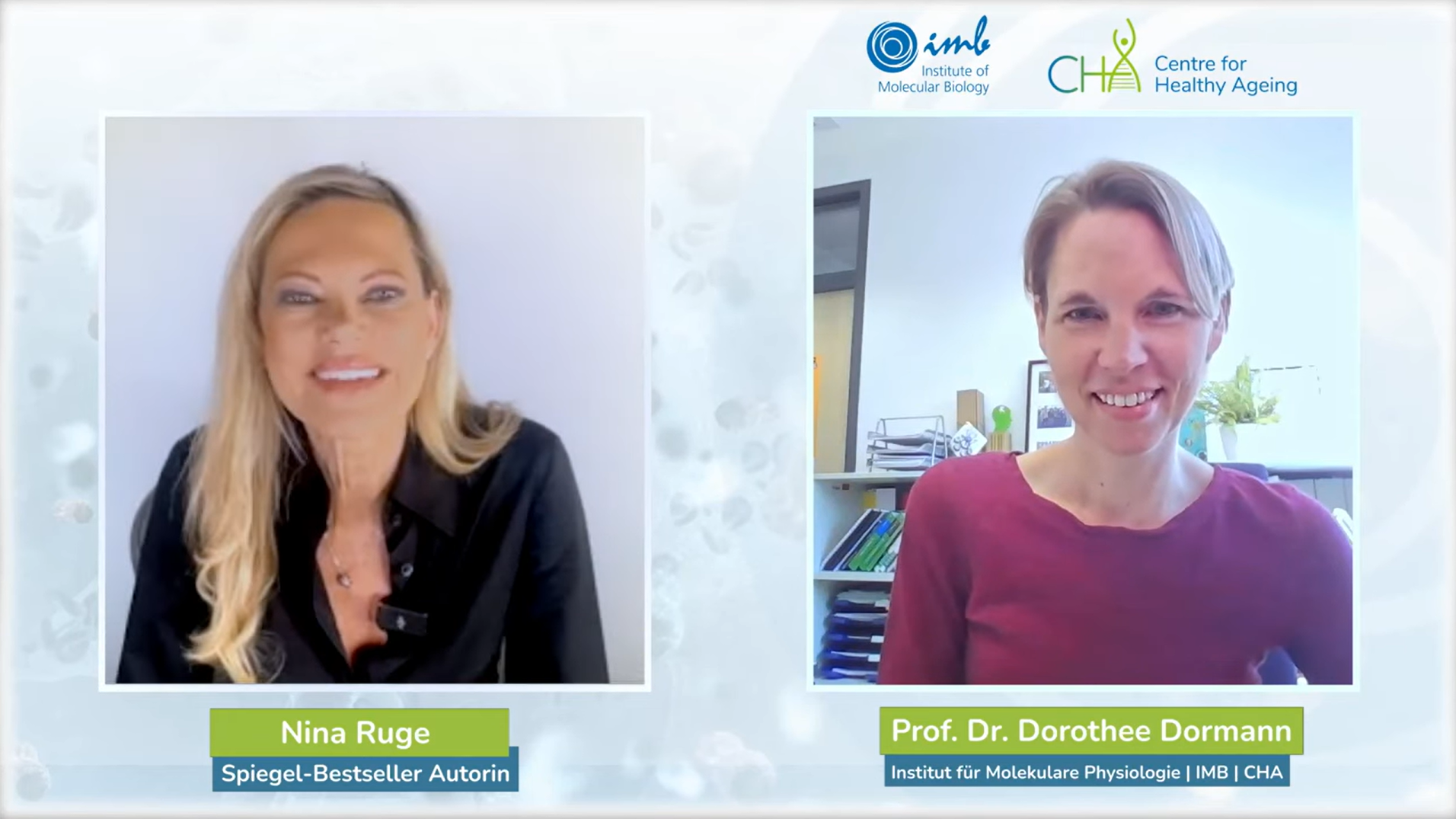 Aging Research – Dorothee Dormann and Nina Ruge